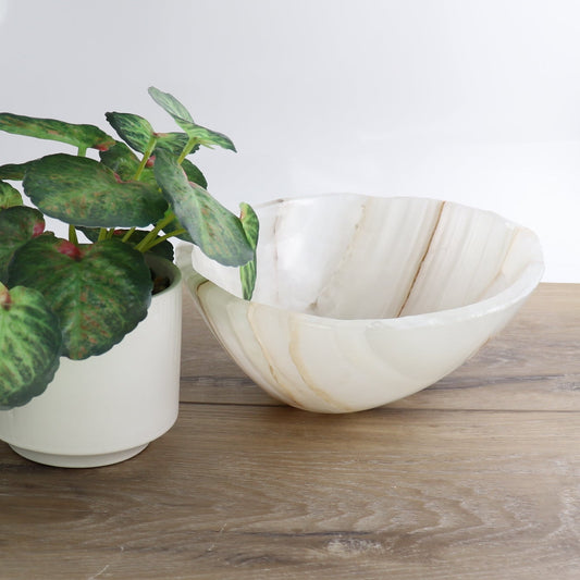 Mexican Onyx/Calcite Bowl 10"