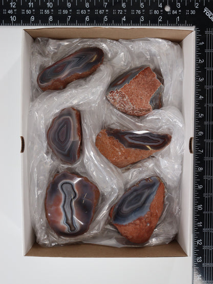 Agate Freeforms Set of 6 - Expert Supplier of Wholesale Crystals & Bulk Gemstones