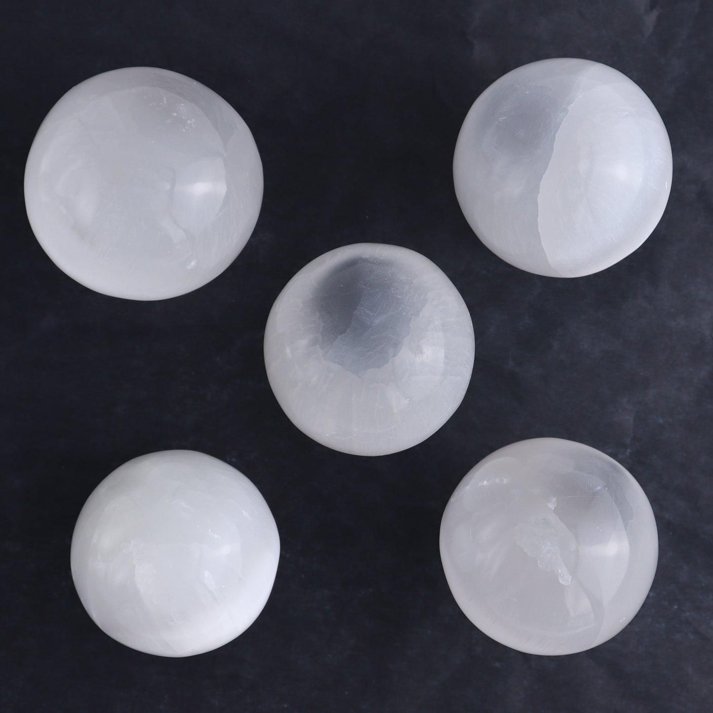 One Selenite (Satin Spar) Sphere 6 cm - Expert Wholesale and Supplier of Wholesale Crystals & Bulk Gemstones, ["close_30","Morocco","Selenite","Spheres"]