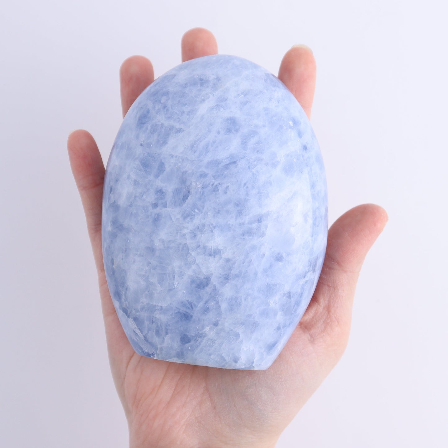 Blue Calcite Freeforms Set of 4 - Expert Wholesale and Supplier of Wholesale Crystals & Bulk Gemstones, ["Blue Calcite","Calcite","Freeform","Freeforms"]