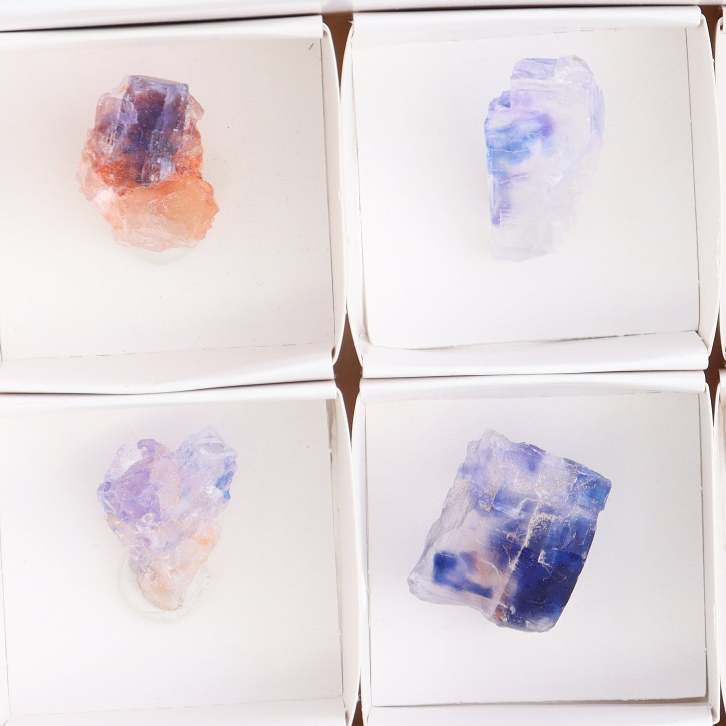 Canadian Blue Halite Rough Set of 9 - Expert Wholesale and Supplier of Wholesale Crystals & Bulk Gemstones, ["Blue Halite","Canada","Halite","Rough","Roughs"]