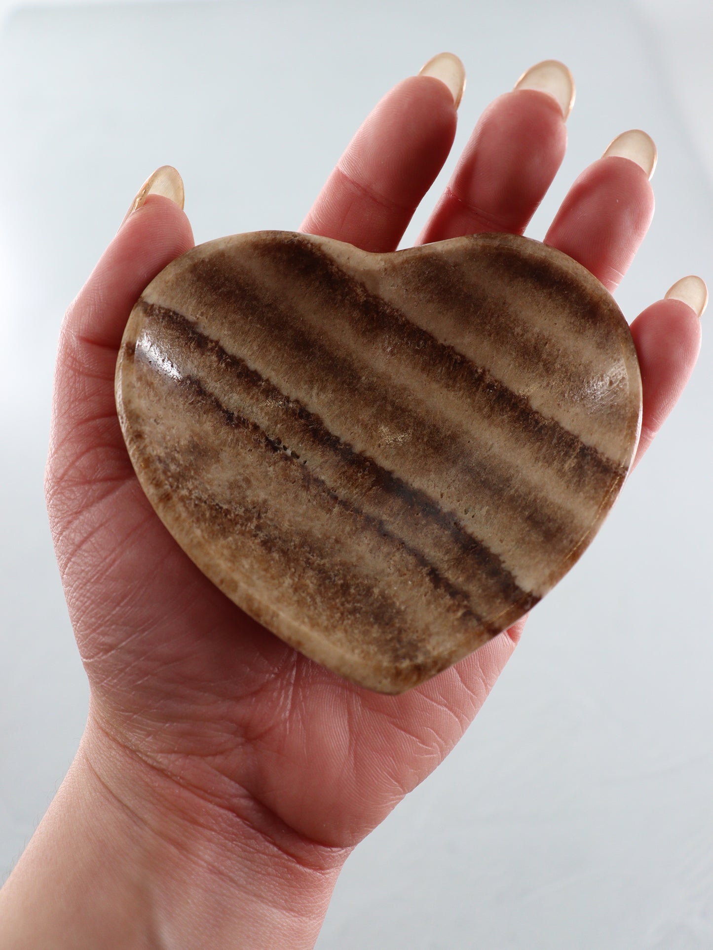 Chocolate Zebra Onyx Heart Bowls Set of 6 - Expert Supplier of Wholesale Crystals & Bulk Gemstones