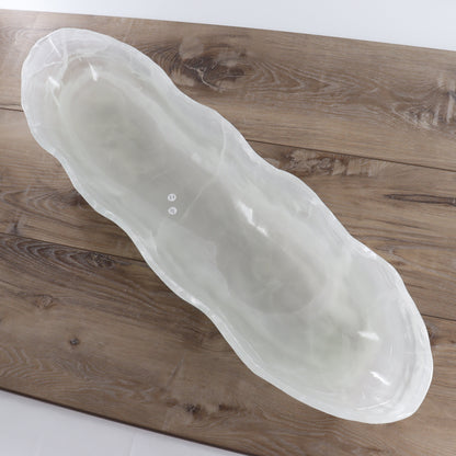 Mexican Onyx/Calcite Canoe Bowl - Expert Wholesale and Supplier of Wholesale Crystals & Bulk Gemstones, ["Bowls","Calcite","canoe","Mexico","onyx"]