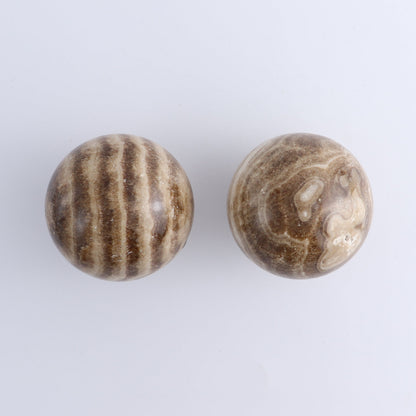 One Mexican Onyx/Calcite Chocolate Sphere 8 cm
