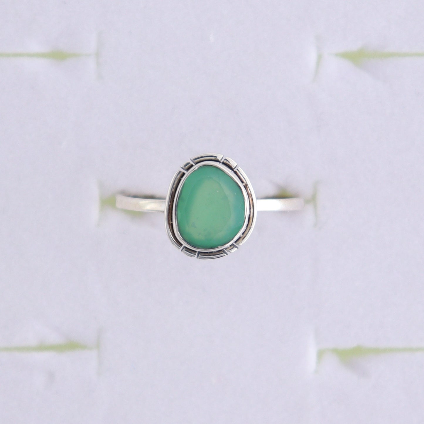 Chrysoprase Rings Set of 5 (Ring Holders Not Included) - Expert Wholesale and Supplier of Wholesale Crystals & Bulk Gemstones, ["Chrysoprase","Ring","rings","sterling silver"]