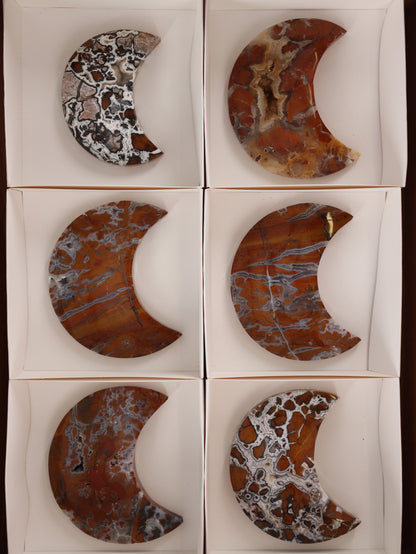 Brecciated Jasper Moons Set of 6 - Expert Wholesale and Supplier of Wholesale Crystals & Bulk Gemstones, []