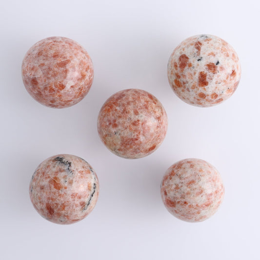 Sunstone Spheres Set of 5