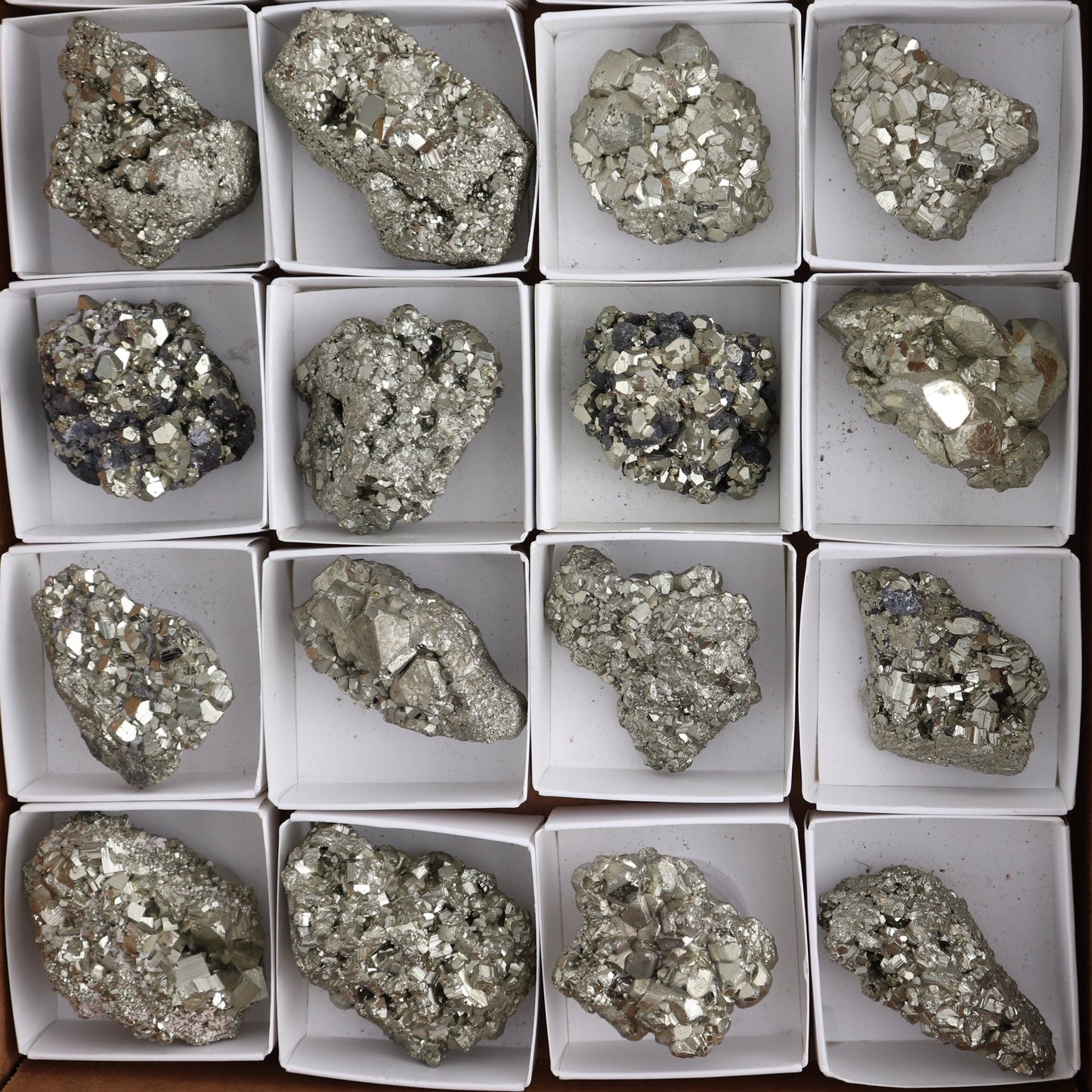 Pyrite Clusters Set of 20