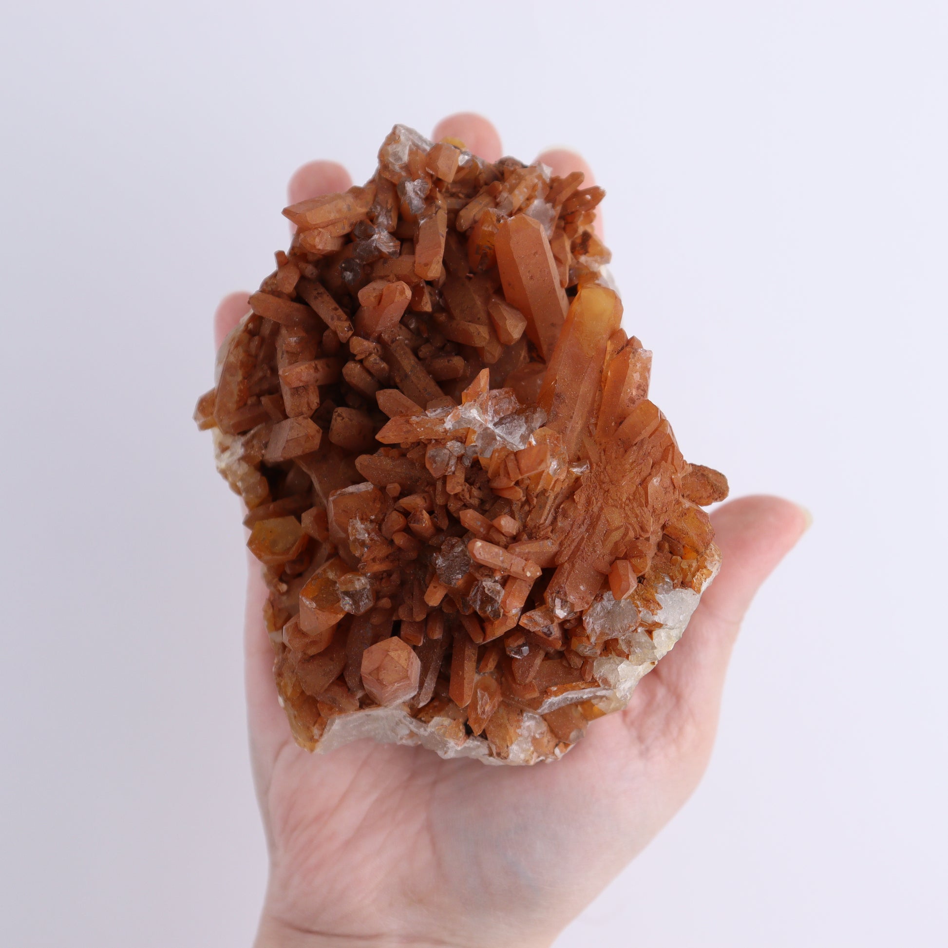 Tangerine Quartz Clusters Set of 6 - Expert Wholesale and Supplier of Wholesale Crystals & Bulk Gemstones, ["Clusters","Quartz","Tangerine Quartz"]