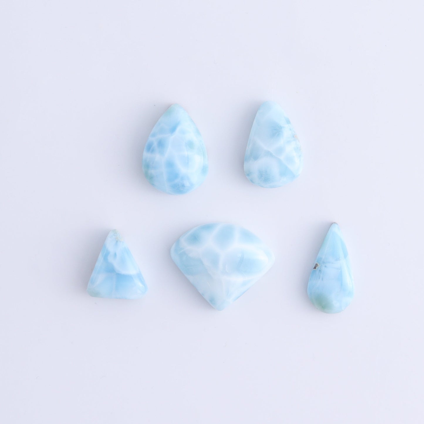 Larmiar Cabs Set of 10 - Expert Wholesale and Supplier of Wholesale Crystals & Bulk Gemstones, ["Cabs","Freeform","Freeforms","Larimar"]