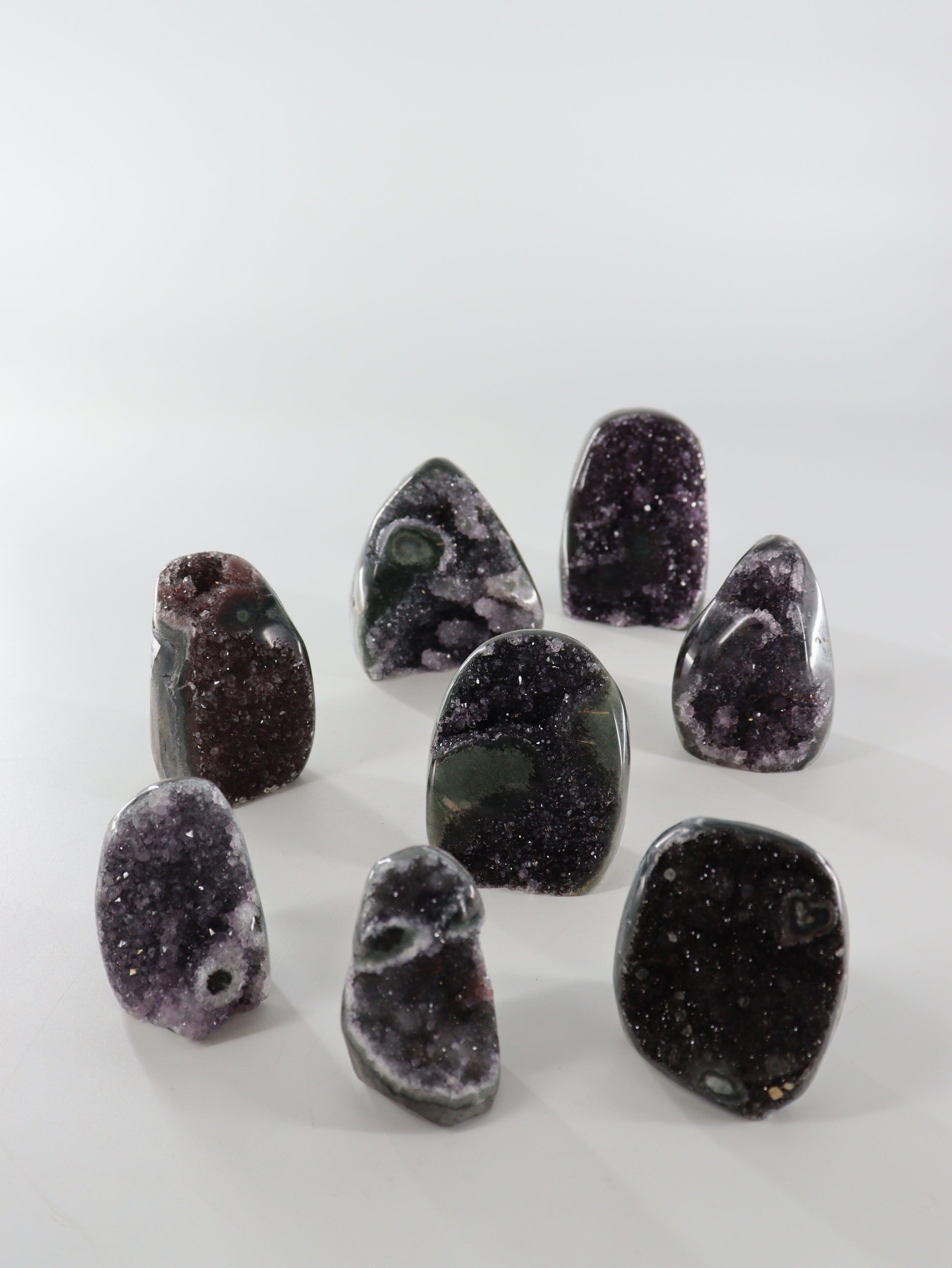 Amethyst Cut Bases Set of 8 - Expert Wholesale and Supplier of Wholesale Crystals & Bulk Gemstones, []