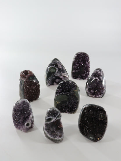 Amethyst Cut Bases Set of 8 - Expert Wholesale and Supplier of Wholesale Crystals & Bulk Gemstones, []