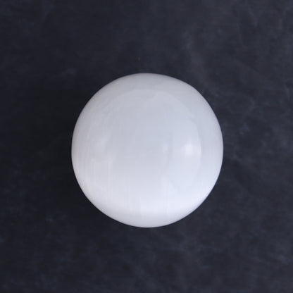 One Selenite (Satin Spar) Sphere 6 cm - Expert Wholesale and Supplier of Wholesale Crystals & Bulk Gemstones, ["close_30","Morocco","Selenite","Spheres"]