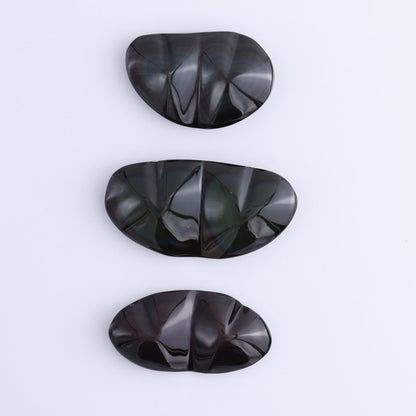 Rainbow Obsidian Heart Pairs Set of 3 - Expert Wholesale and Supplier of Wholesale Crystals & Bulk Gemstones, ["Hearts","Mexico","Obsidian","Rainbow Obsidian"]