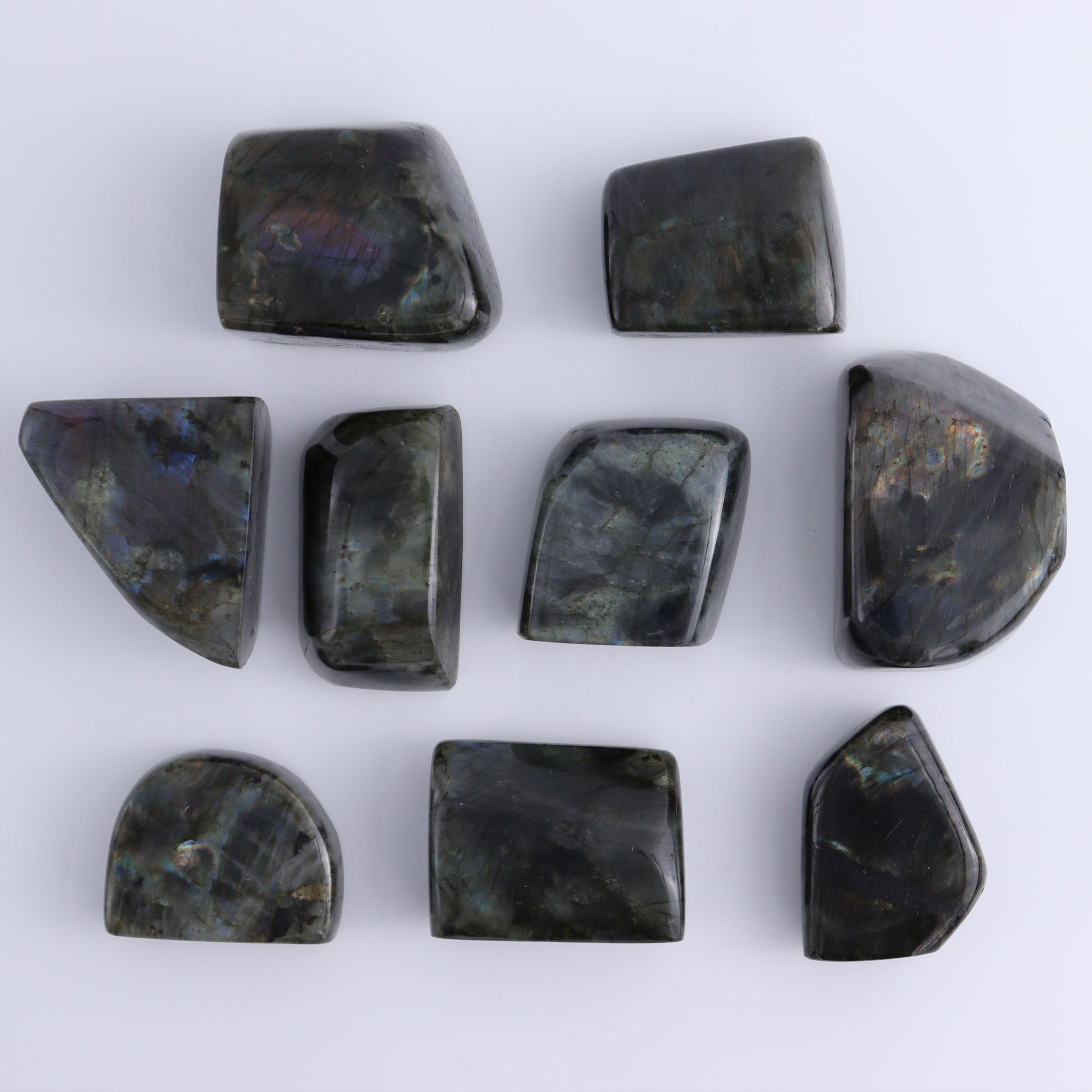 Labradorite Freeform Set of 9 - Expert Wholesale and Supplier of Wholesale Crystals & Bulk Gemstones, ["Freeforms","Labradorite","Madagascar"]