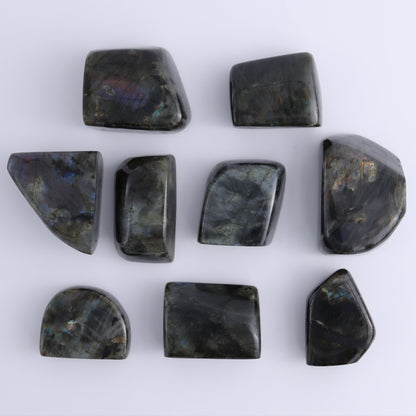 Labradorite Freeform Set of 9 - Expert Wholesale and Supplier of Wholesale Crystals & Bulk Gemstones, ["Freeforms","Labradorite","Madagascar"]