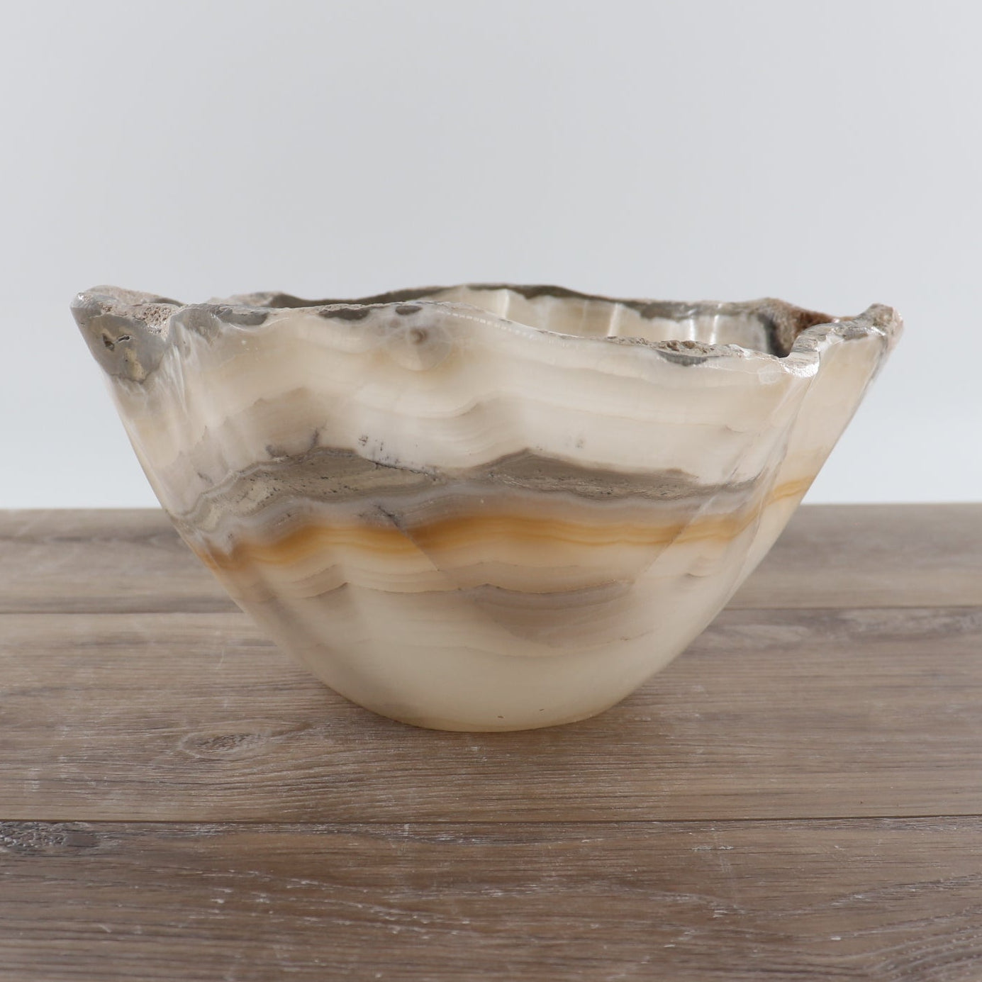 Mexican Onyx/Calcite Bowl 12"