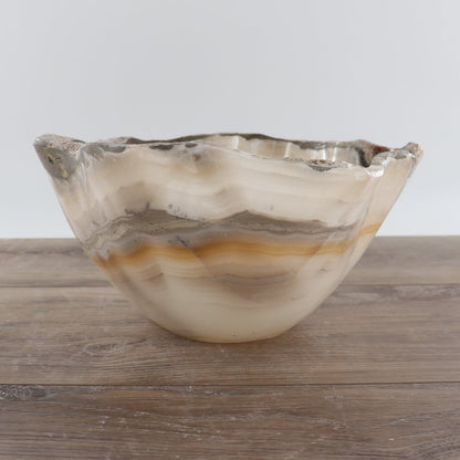 Mexican Onyx/Calcite Bowl 12"