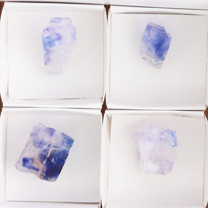 Canadian Blue Halite Rough Set of 9 - Expert Wholesale and Supplier of Wholesale Crystals & Bulk Gemstones, ["Blue Halite","Canada","Halite","Rough","Roughs"]