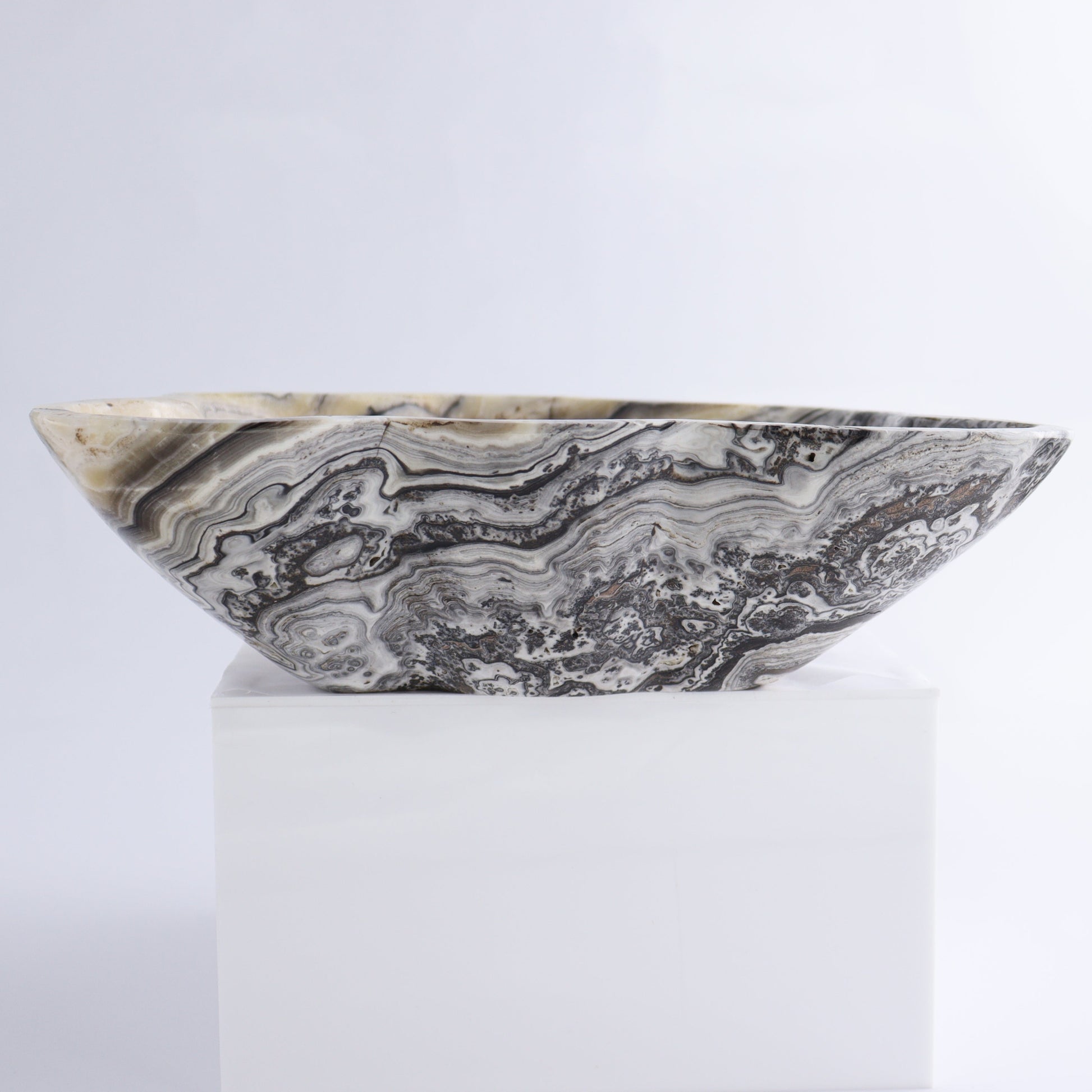 Zebra Onyx Bowl - Expert Wholesale and Supplier of Wholesale Crystals & Bulk Gemstones, ["Bowls","Mexico","onyx"]