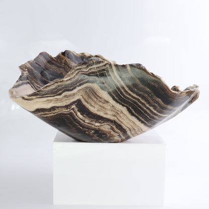 Mexican Onyx/Calcite Bowl 12"