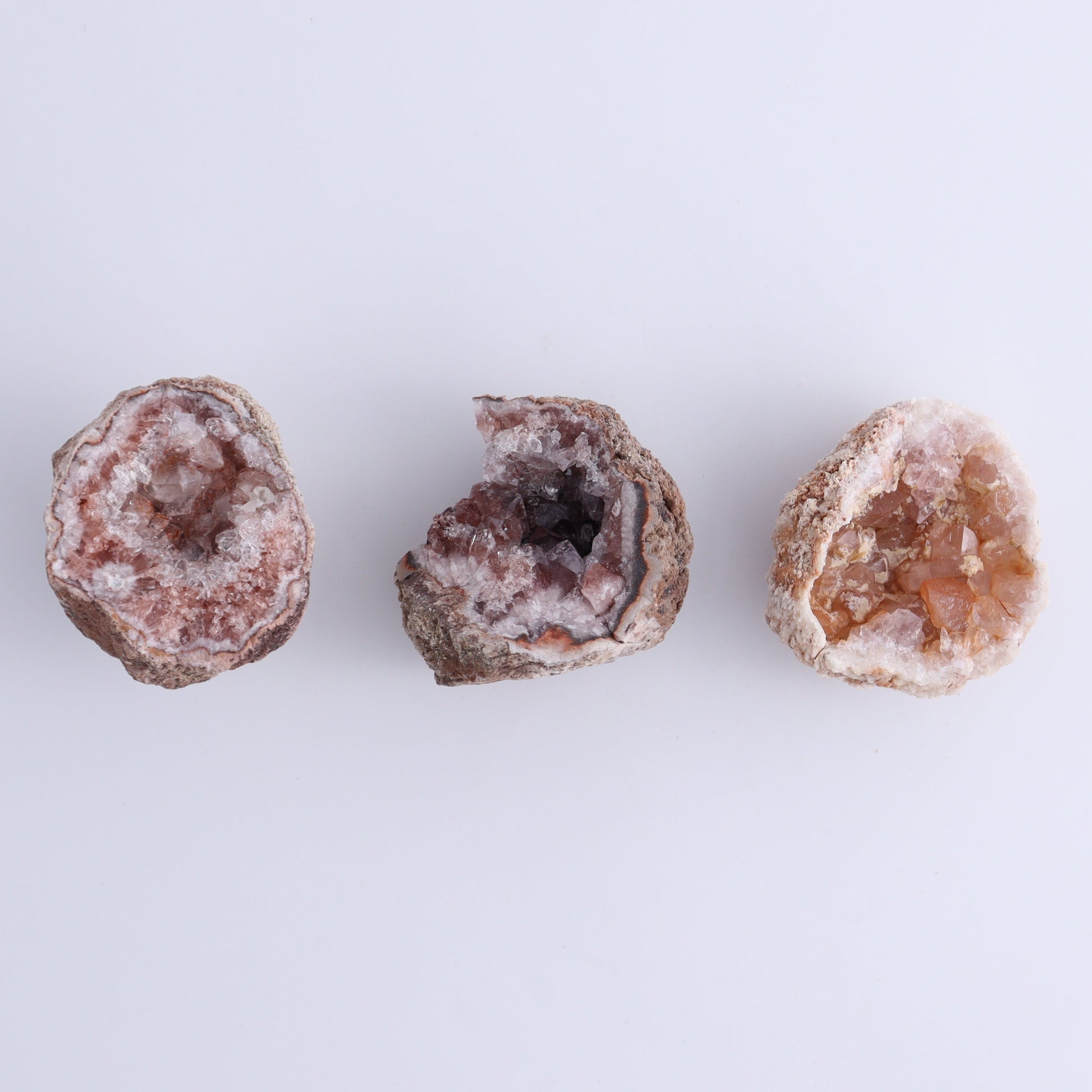Pink Amethyst Flat of 12 - Expert Wholesale and Supplier of Wholesale Crystals & Bulk Gemstones, ["Amethyst","Pink Amethyst"]