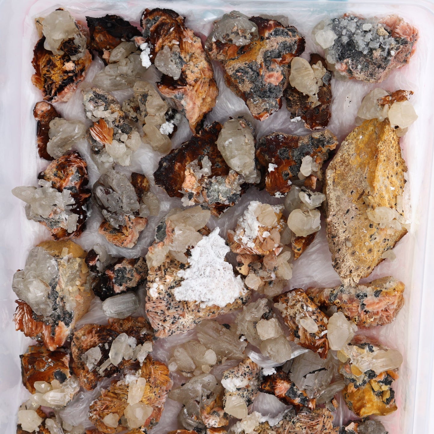 Cerussite Barite from Morocco Flat