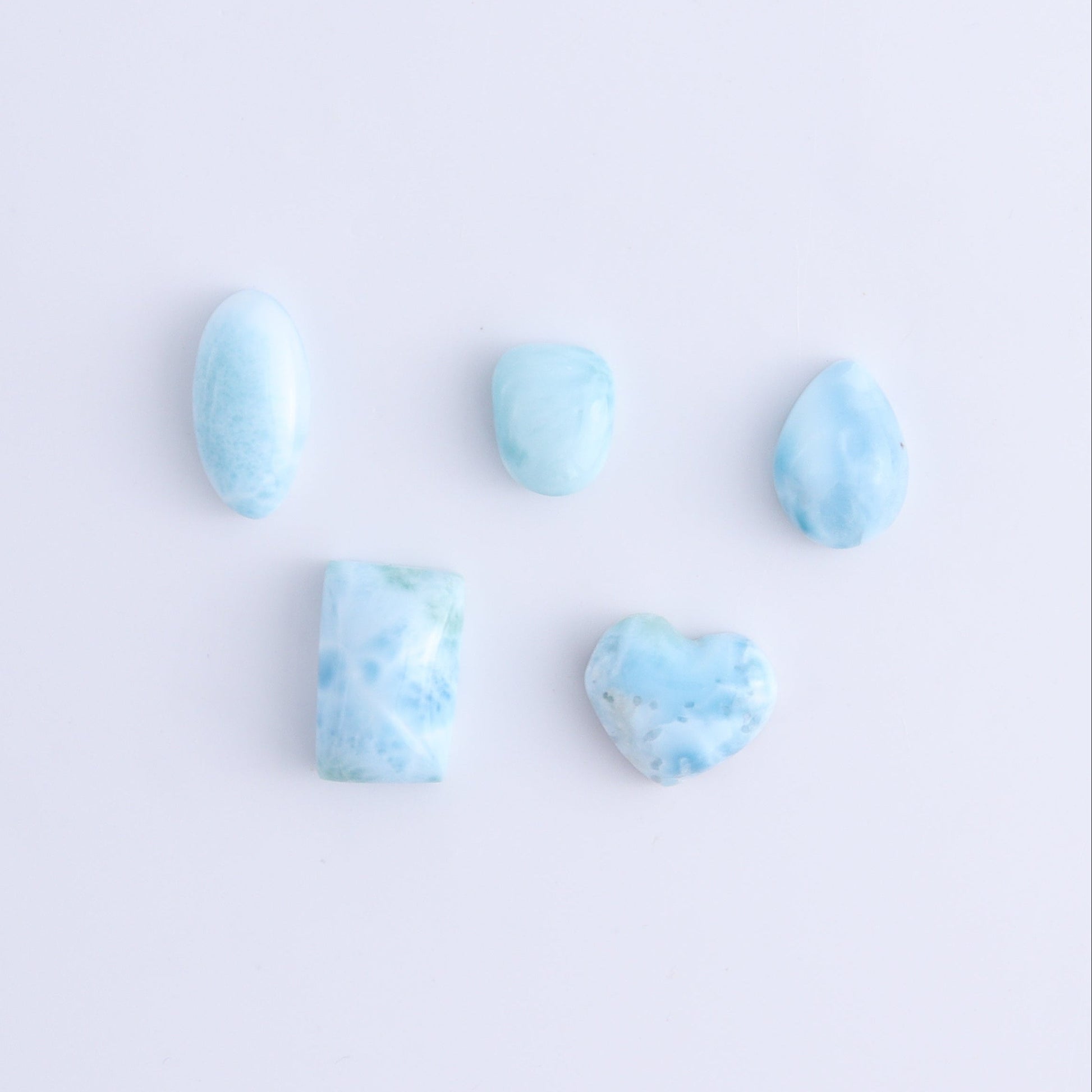 Larmiar Cabs Set of 10 - Expert Wholesale and Supplier of Wholesale Crystals & Bulk Gemstones, ["Cabs","Freeform","Freeforms","Larimar"]