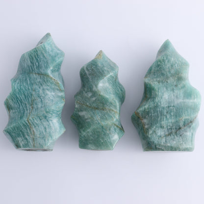 Amazonite Flames Set of 9 - Expert Wholesale and Supplier of Wholesale Crystals & Bulk Gemstones, ["Amazonite","flames","Madagascar"]