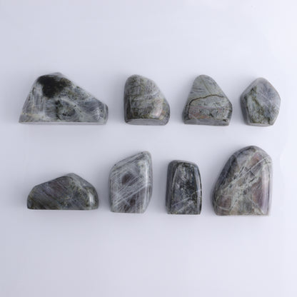 Labradorite Freeform Set of 8 - Expert Wholesale and Supplier of Wholesale Crystals & Bulk Gemstones, ["Labradorite","Madagascar","Spheres"]