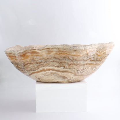 Mexican Onyx/Calcite Bowl 16"