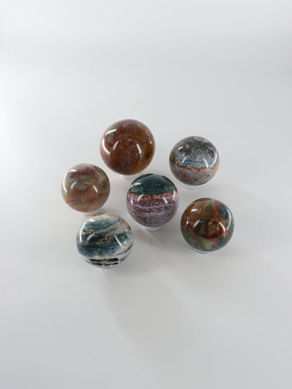 Fancy Jasper Spheres Set of 6 - Expert Wholesale and Supplier of Wholesale Crystals & Bulk Gemstones, []
