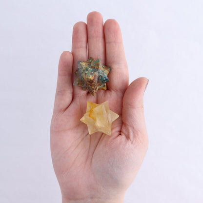 Mixed Stones Stars Set of 16 & 4 Cut Base Stars