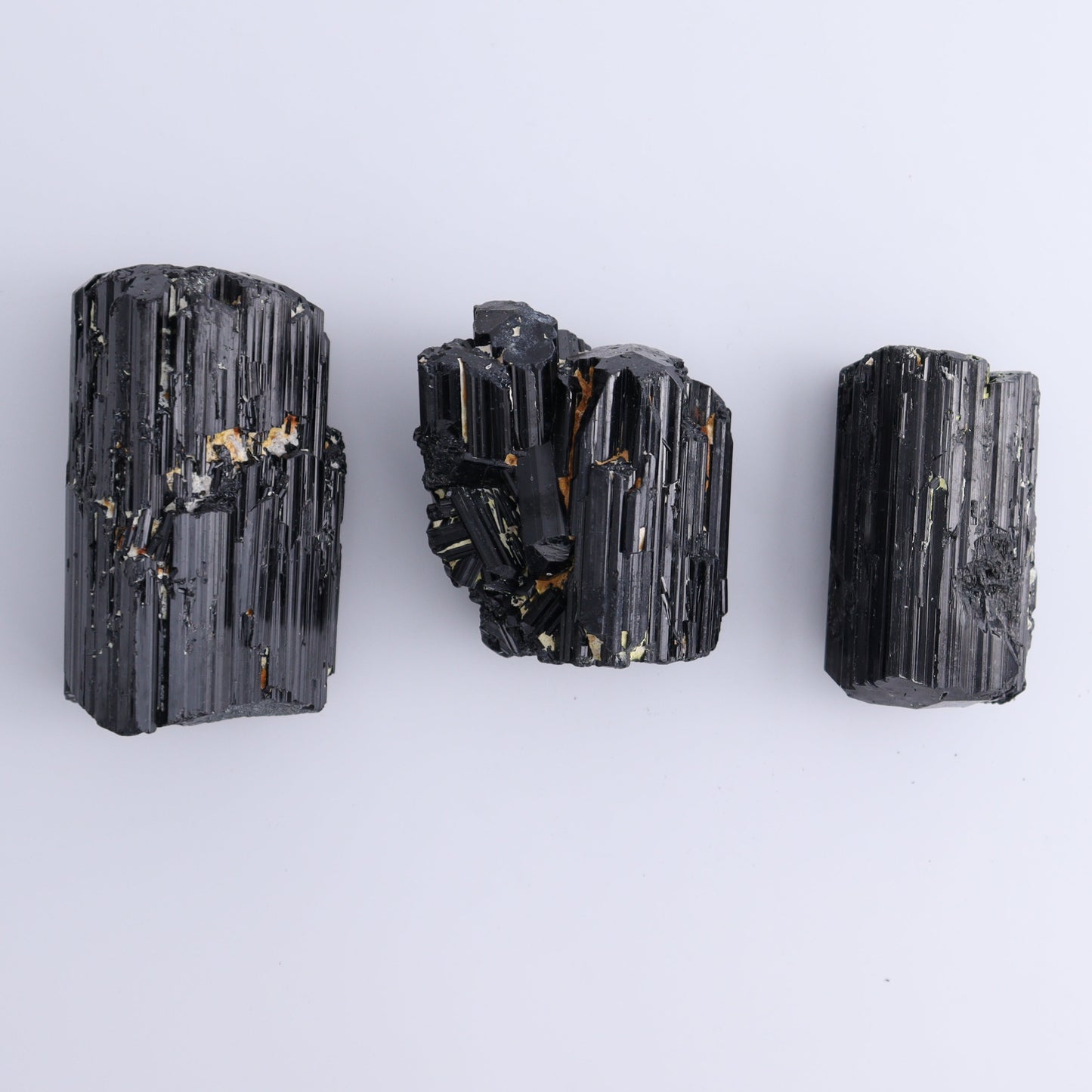 Black Tourmaline Roughs Set of 6 - Expert Wholesale and Supplier of Wholesale Crystals & Bulk Gemstones, ["Black Tourmaline","Madagascar","Rough","Tourmaline"]