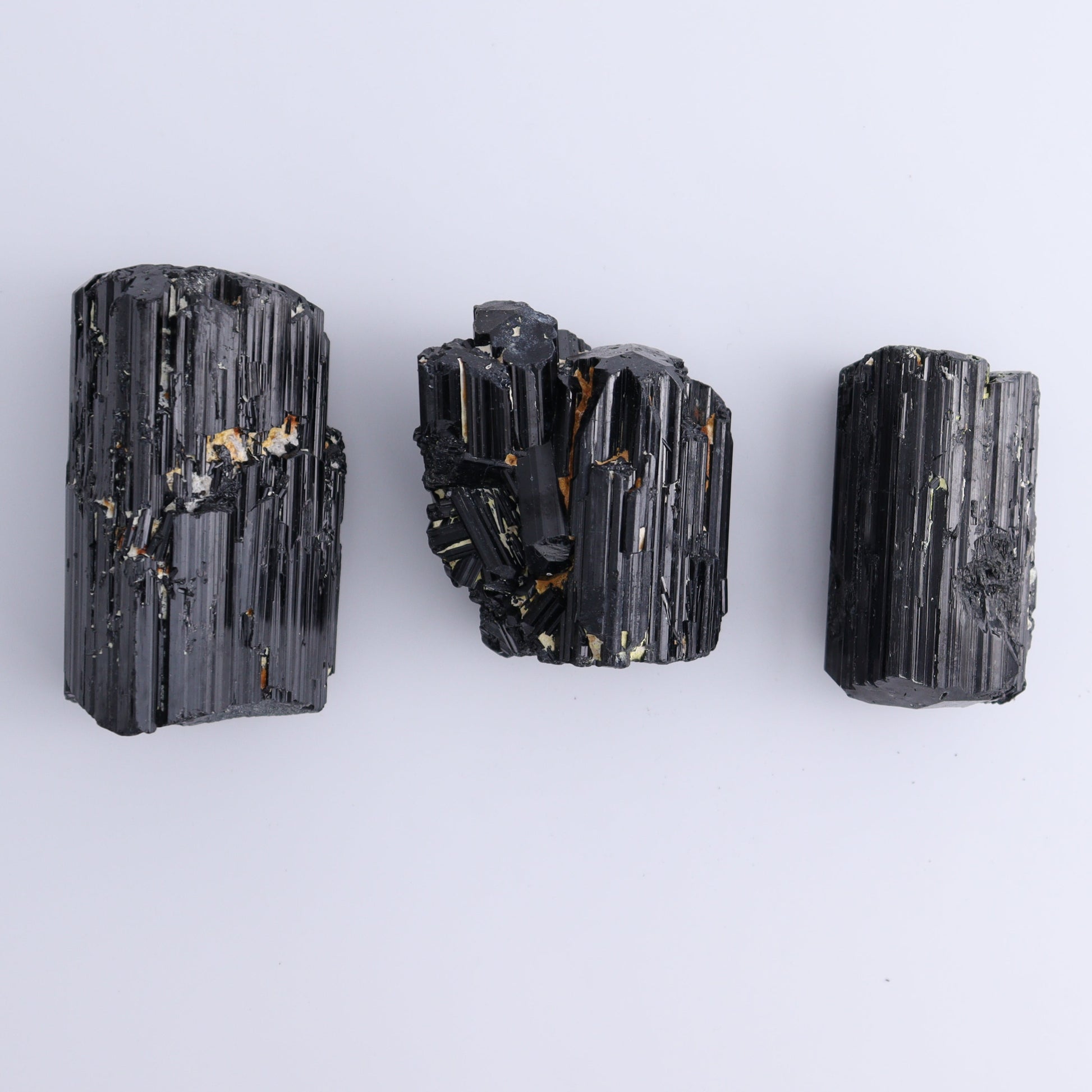 Black Tourmaline Roughs Set of 6 - Expert Wholesale and Supplier of Wholesale Crystals & Bulk Gemstones, ["Black Tourmaline","Madagascar","Rough","Tourmaline"]