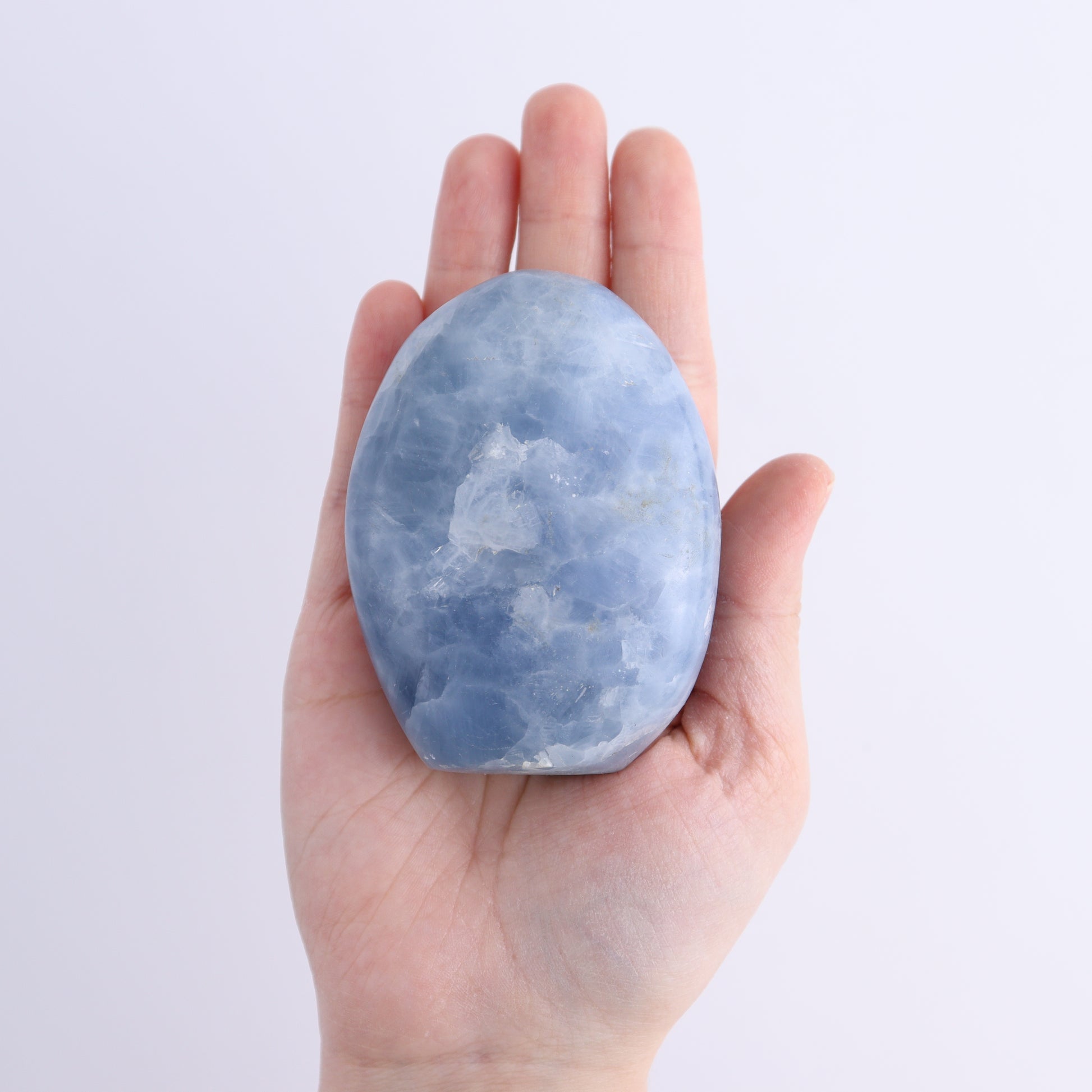 Blue Calcite Freeforms Set of 4 - Expert Wholesale and Supplier of Wholesale Crystals & Bulk Gemstones, ["Blue Calcite","Calcite","Freeform","Freeforms"]