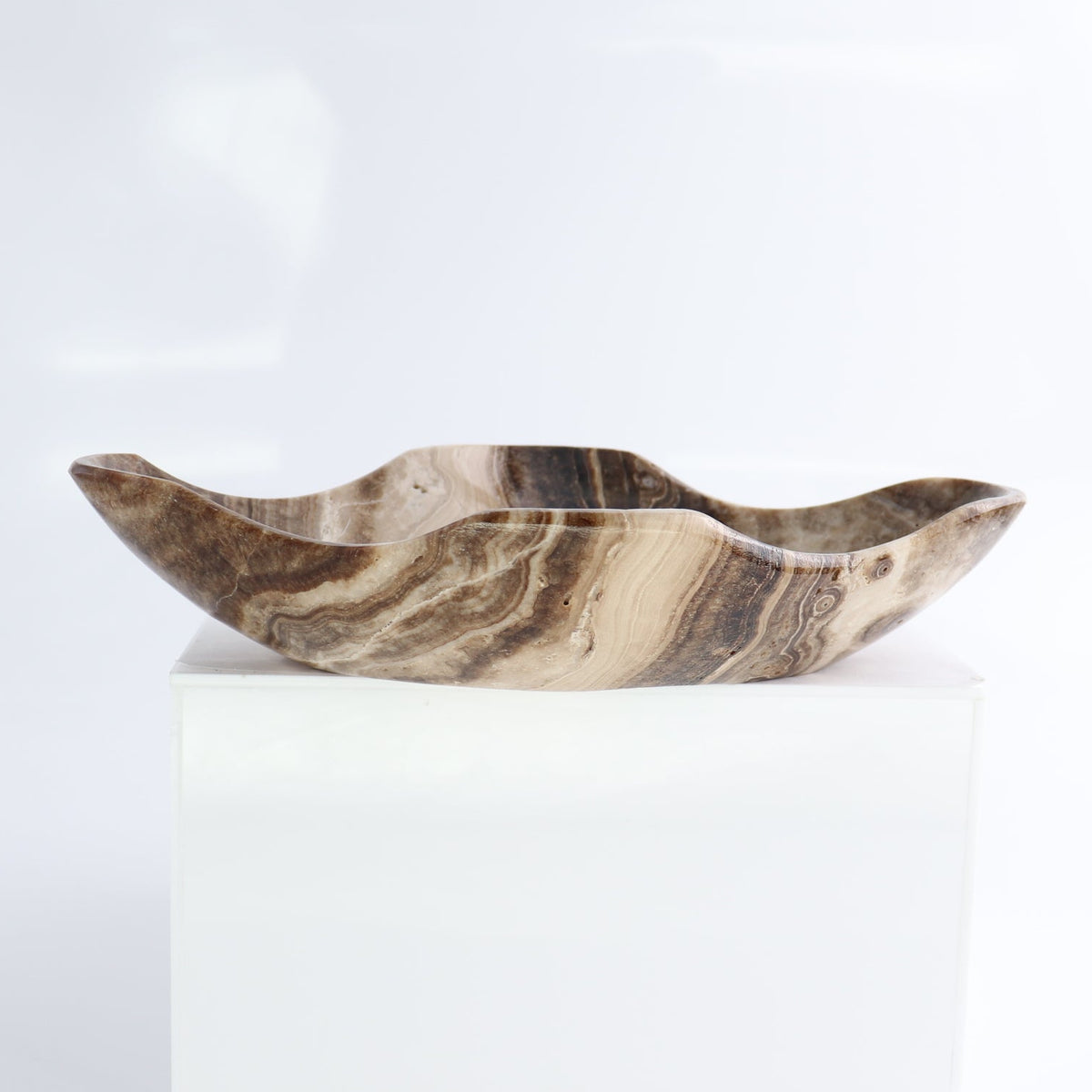 Mexican Onyx/Calcite Chocolate Bowls Set of 3