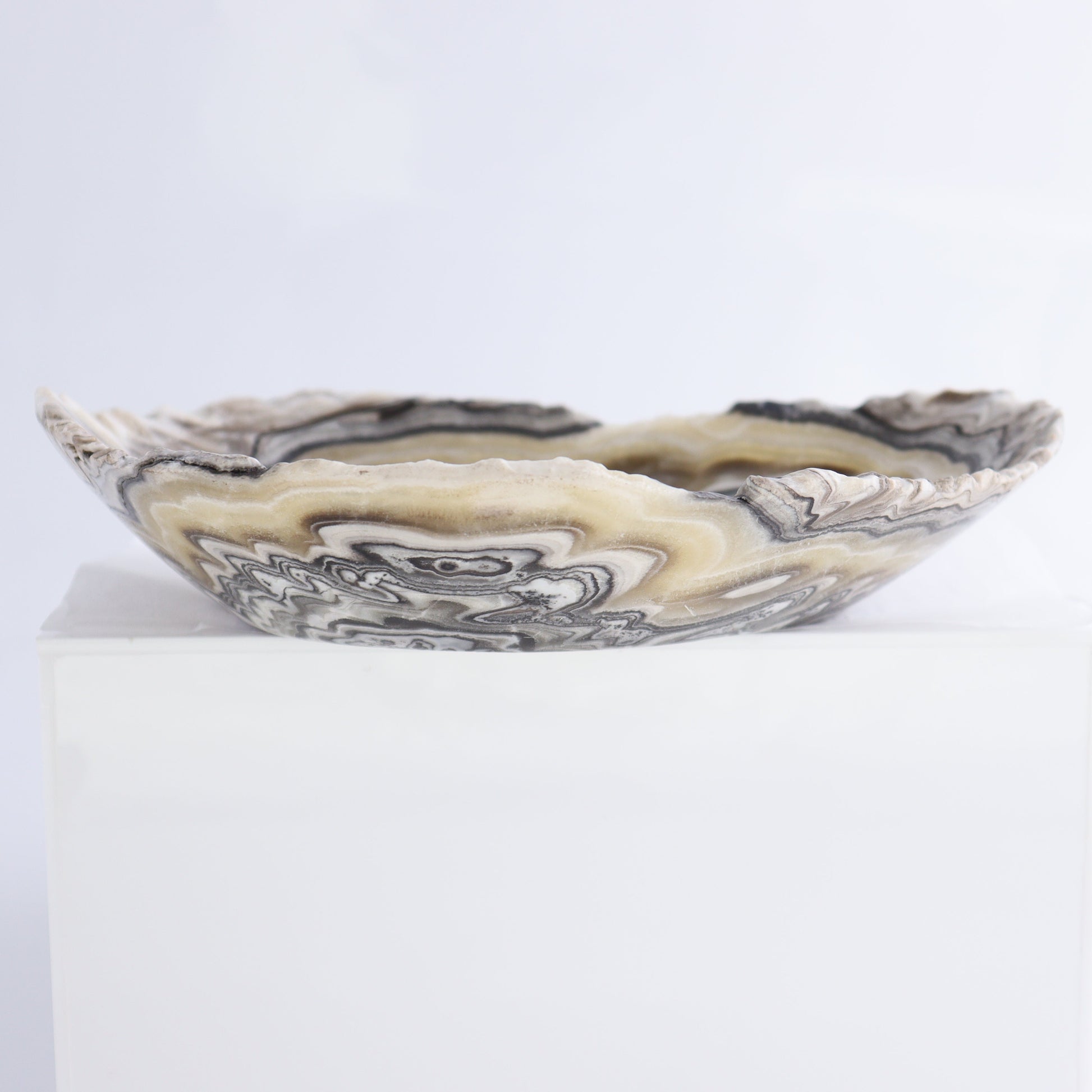 Zebra Onyx Bowl Set of 3 - Expert Wholesale and Supplier of Wholesale Crystals & Bulk Gemstones, ["Bowls","Mexico","onyx"]
