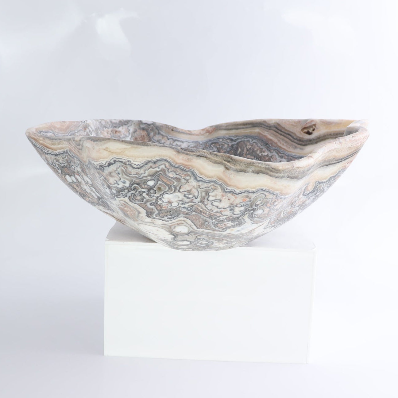 Mexican Onyx/Calcite Bowl 12"