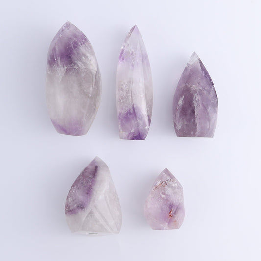 Amethyst Flames Set of 5 - Expert Wholesale and Supplier of Wholesale Crystals & Bulk Gemstones, ["Amethyst","Brazil","flames"]