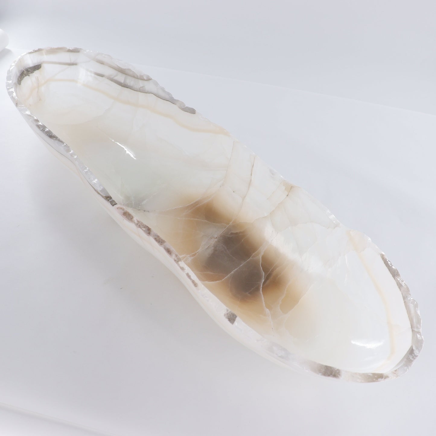 Onyx Canoe Bowl - Expert Wholesale and Supplier of Wholesale Crystals & Bulk Gemstones, ["Bowls","canoe","Mexico","onyx"]