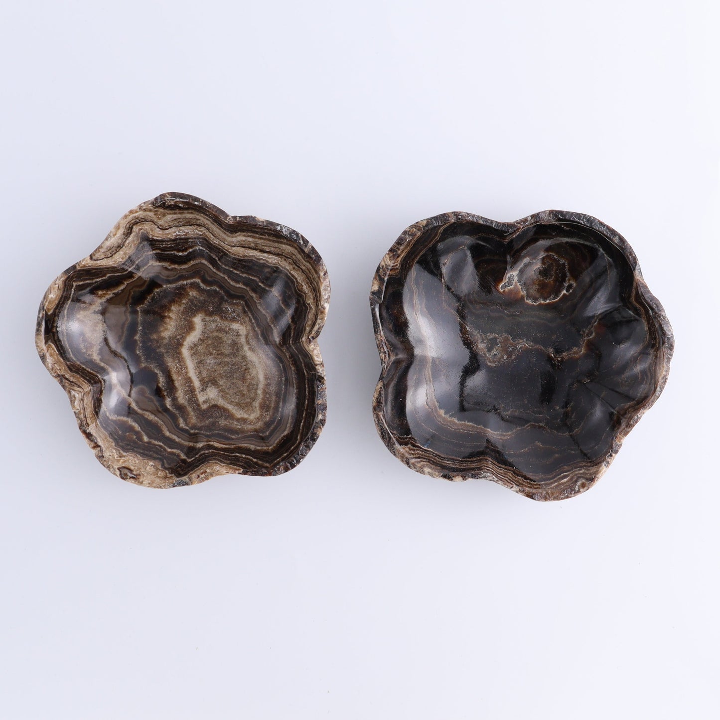 One Mexican Onyx/Calcite Chocolate Irregular Bowl - Expert Wholesale and Supplier of Wholesale Crystals & Bulk Gemstones, ["bowl","Bowls","Calcite","Catalog Onyx","Decorative Dish","Mexico","onyx"]