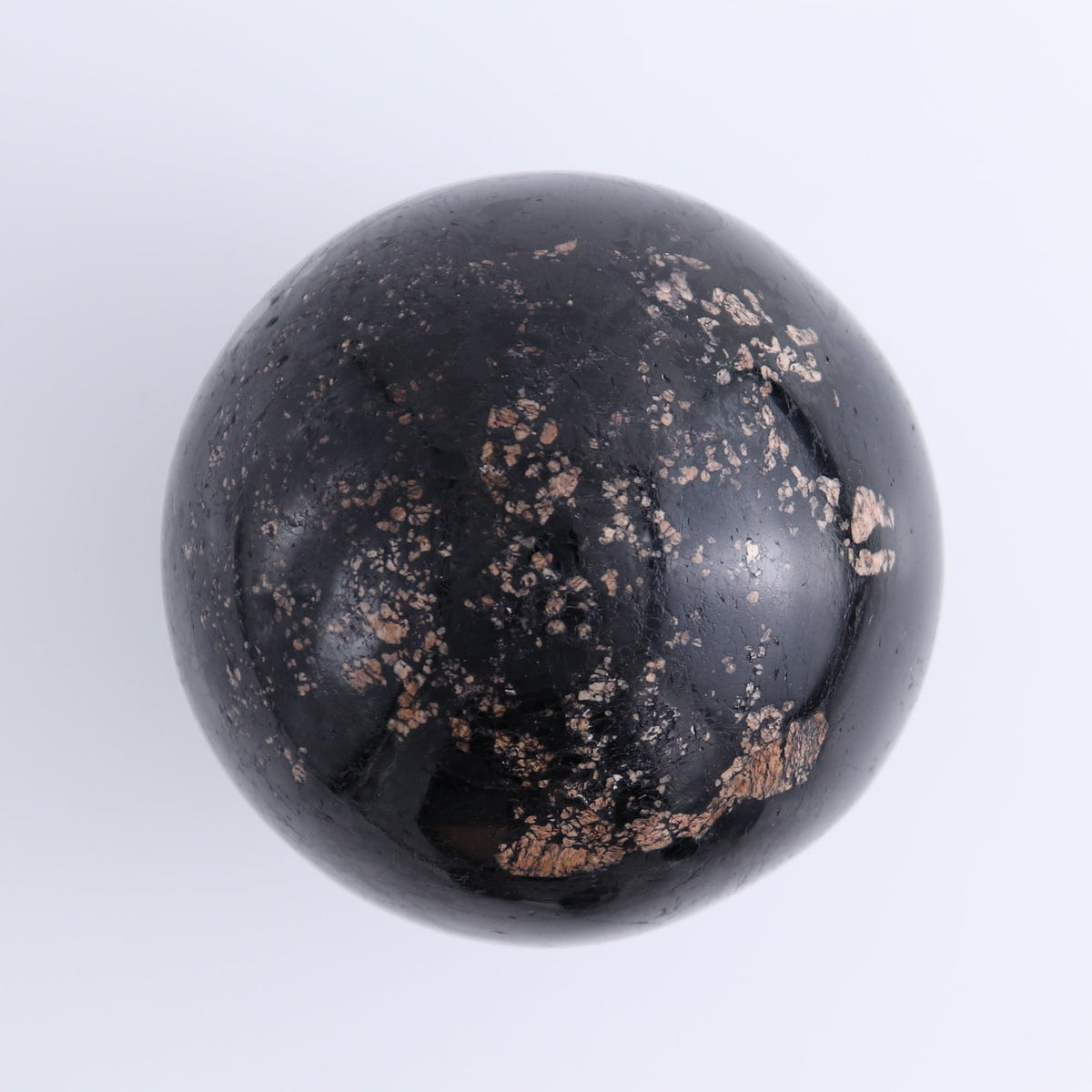 Black Tourmaline Spheres Set of 4