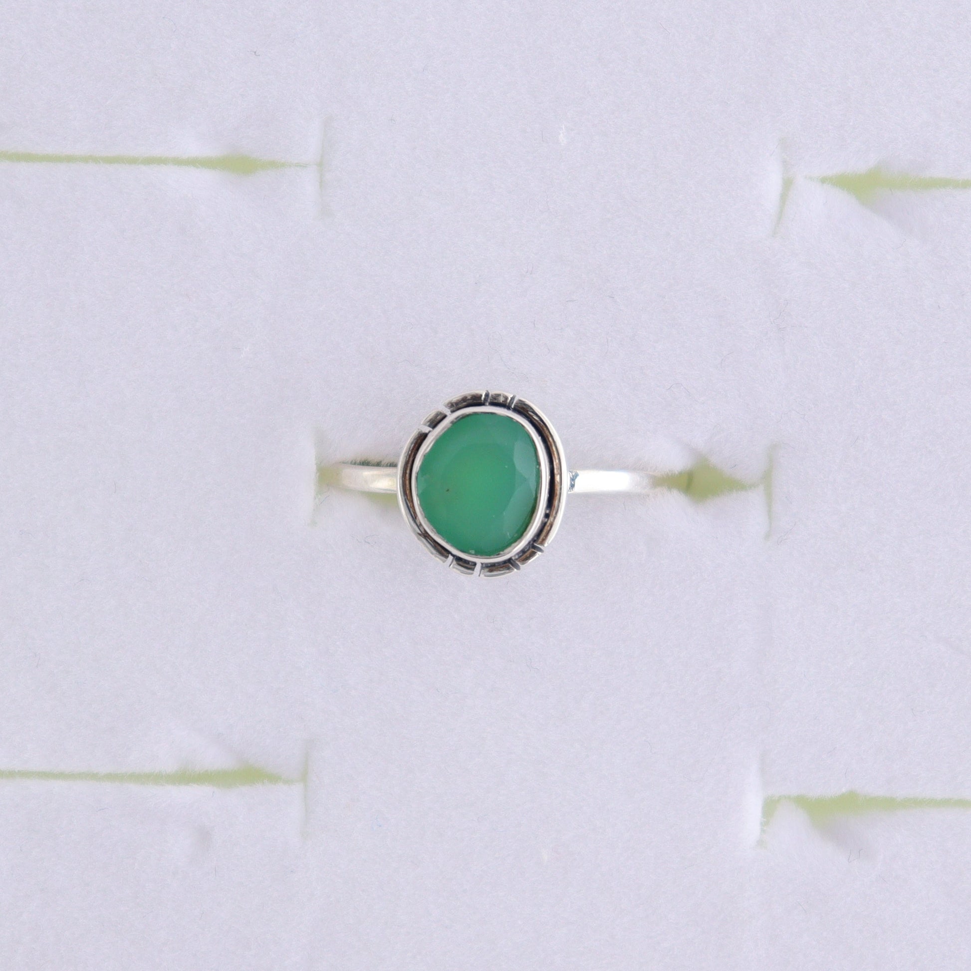 Chrysoprase Rings Set of 5 (Ring Holders Not Included) - Expert Wholesale and Supplier of Wholesale Crystals & Bulk Gemstones, ["Chrysoprase","Ring","rings","sterling silver"]