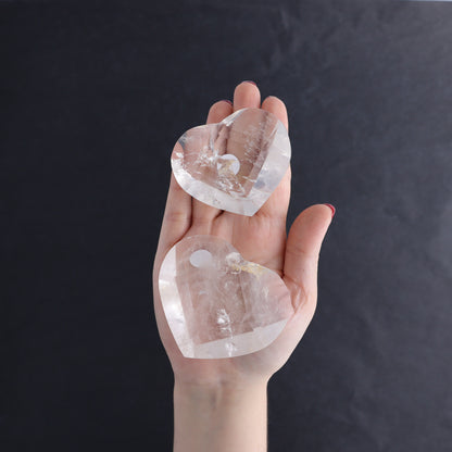 Clear Quartz Mixed Hearts & Hexagon Set of 4 - Expert Wholesale and Supplier of Wholesale Crystals & Bulk Gemstones, ["Brazil","Clear Quartz","Hearts","Hexagon","Quartz"]