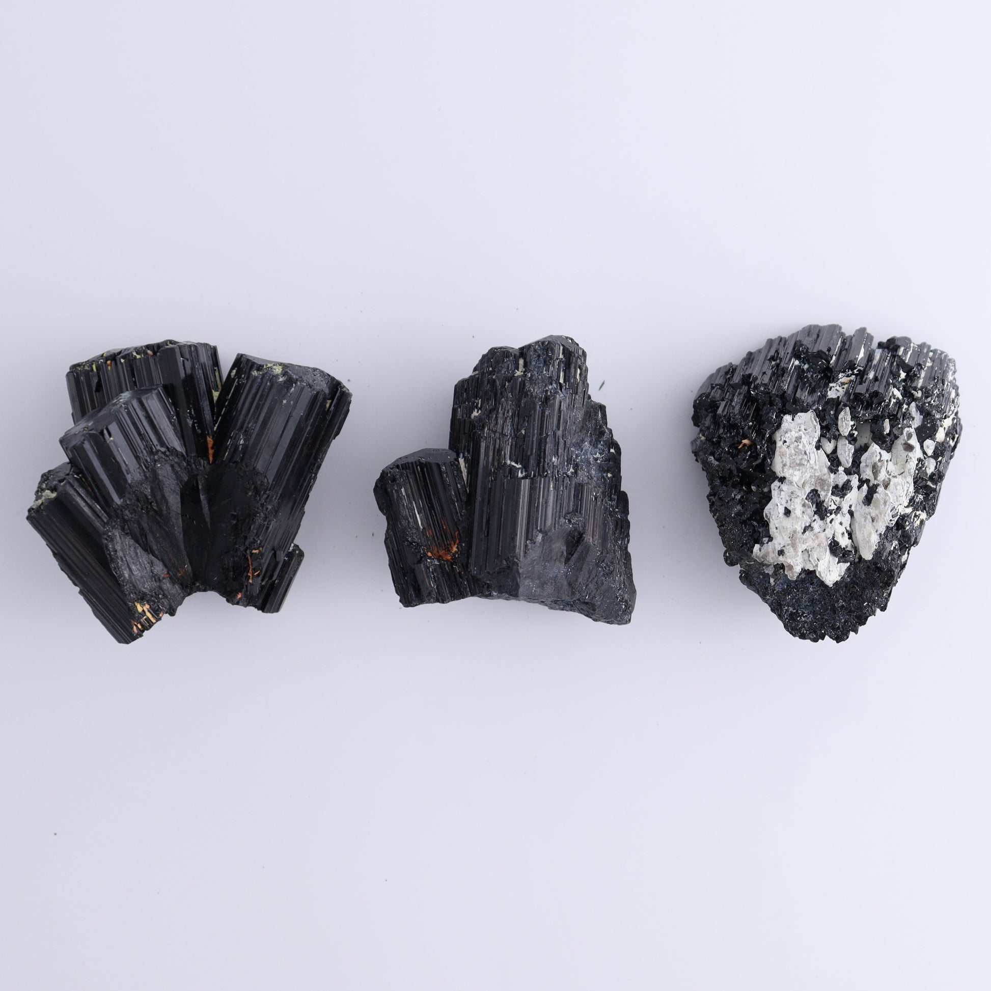 Black Tourmaline Roughs Set of 6 - Expert Wholesale and Supplier of Wholesale Crystals & Bulk Gemstones, ["Black Tourmaline","Madagascar","Rough","Tourmaline"]