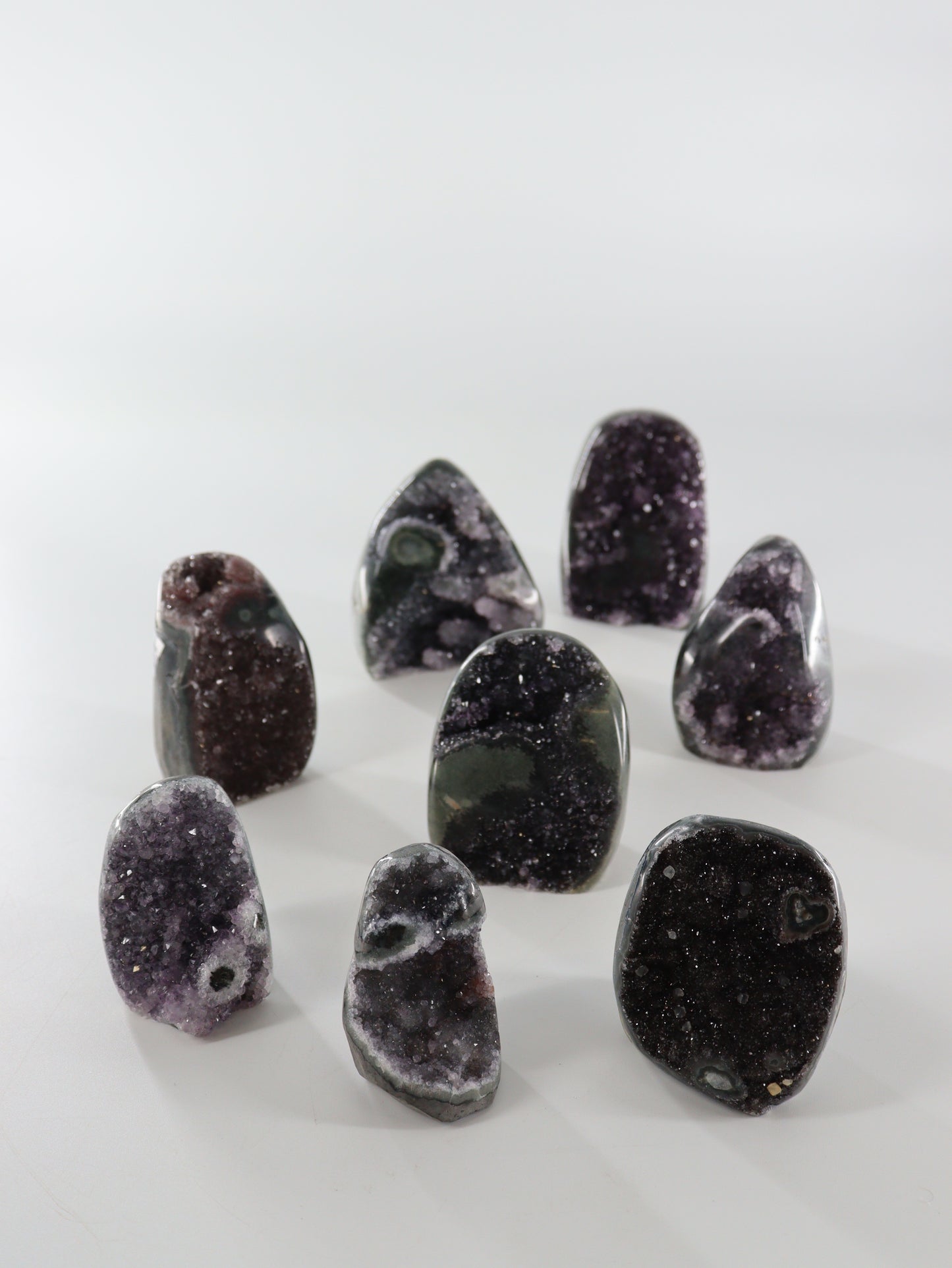 Amethyst Cut Bases Set of 8 - Expert Wholesale and Supplier of Wholesale Crystals & Bulk Gemstones, []
