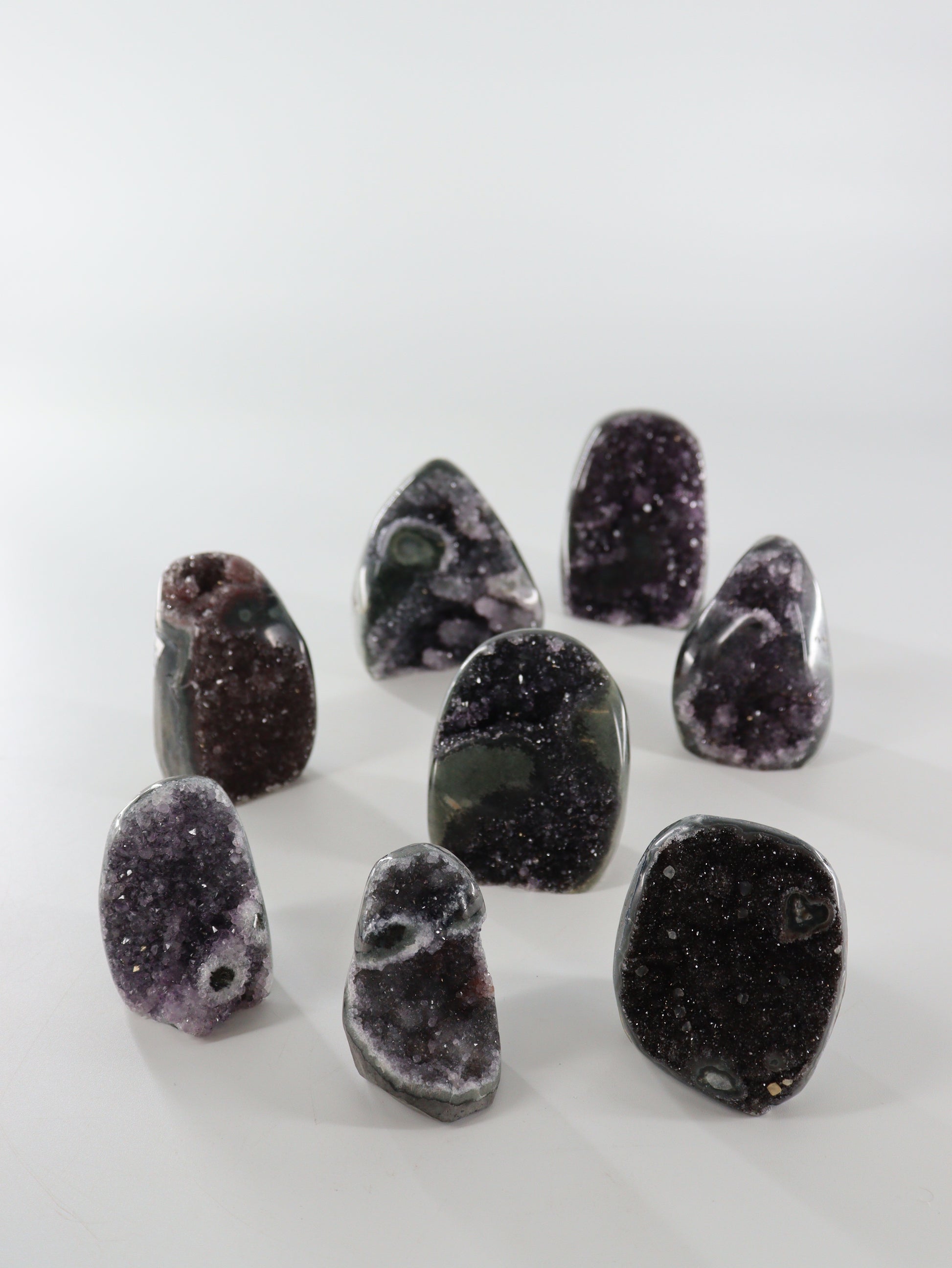 Amethyst Cut Bases Set of 8 - Expert Wholesale and Supplier of Wholesale Crystals & Bulk Gemstones, []