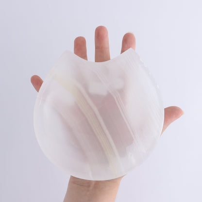 One White Onyx Cat Shaped Dish - Expert Wholesale and Supplier of Wholesale Crystals & Bulk Gemstones, ["Catalog Onyx","Coffins","Halloween","Mexico","onyx","Plates","White onyx"]