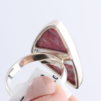 One Thulite Ring Adjustable - Expert Wholesale and Supplier of Wholesale Crystals & Bulk Gemstones, ["India","Ring","sterling silver","thulite"]
